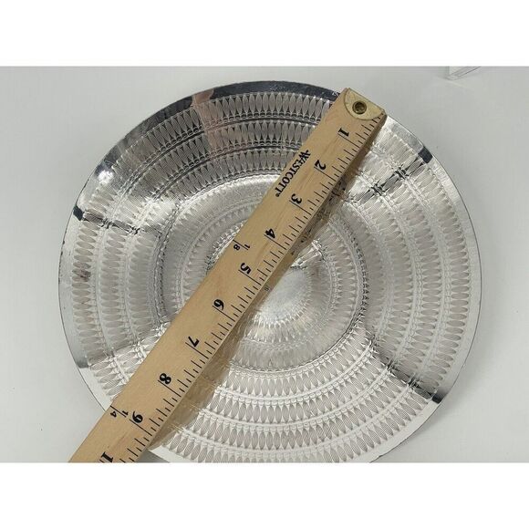 Silver Plated Bowl WMF Sigrid Kupetz Engraved Mid Century MCM Vintage 9.25” - Picture 3 of 9